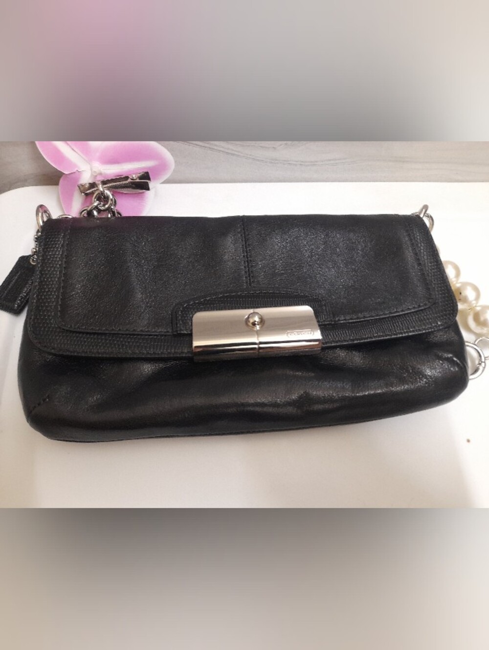 COACH Mini Kristin Leather Shoulder Bag Y2K - Picture 10 of 14